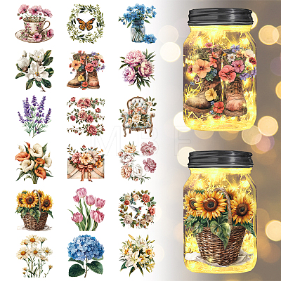 18Pcs Plastic Silhouette Paper DIY-WH0610-002-1