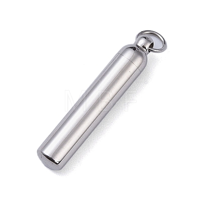 Openable 304 Stainless Steel Urn Ashes Pendants STAS-D097-14P-1