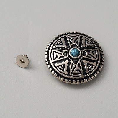 Zinc Alloy Buttons BUTT-WH0030-01B-1