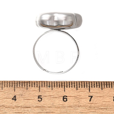 304 Stainless Steel Adjustable Finger Ring RJEW-H244-02P-1