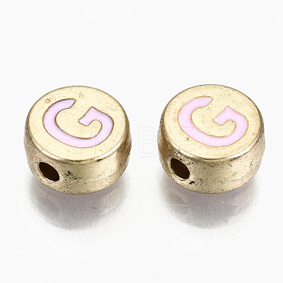 Alloy Enamel Beads ENAM-S122-029G-RS-1