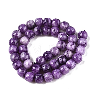 Dyed Natural White Jade Beads Strands G-T138-S13-1