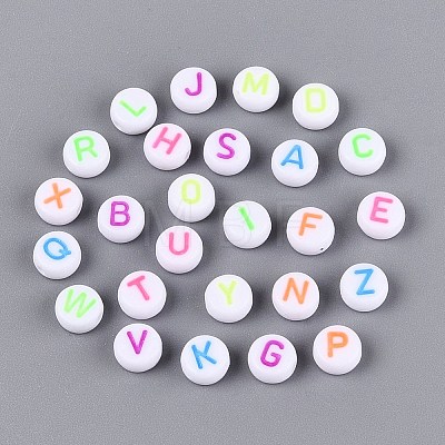 Opaque Acrylic Enamel Beads SACR-Q001-06-1