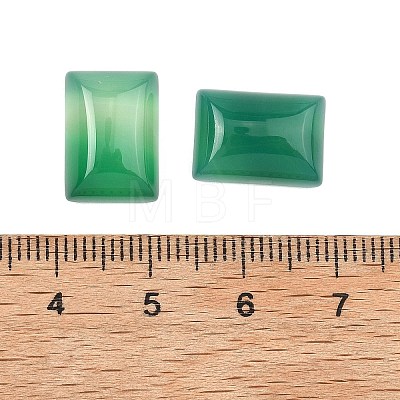 Natural Green Onyx Agate Cabochons G-G350-07A-1