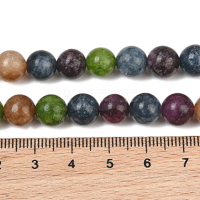 Natural Dyed White Jade Beads Strands GG-CBAEB22-B01-8mm-15-1