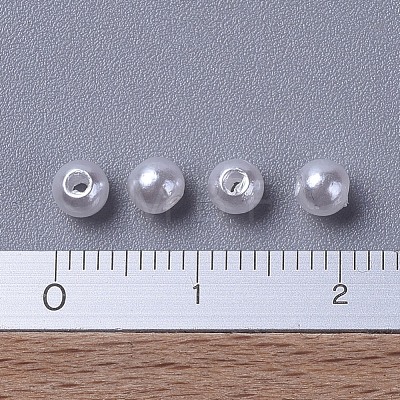 Imitated Pearl Acrylic Beads PACR-4D-1-1