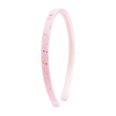 Cute Glitter ABS Plastic Hair Bands PW-WG6FA95-09-1