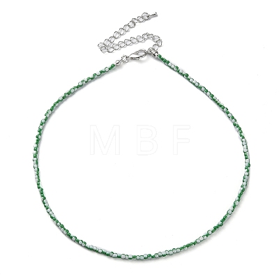 Glass Beaded Necklace NJEW-Z029-05R-1