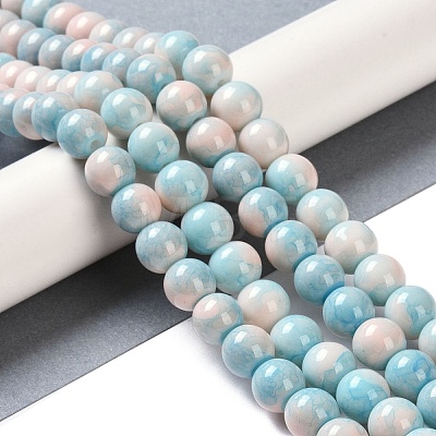 Baking Paint Glass Bead Strands GLAA-H031-01C-10-1