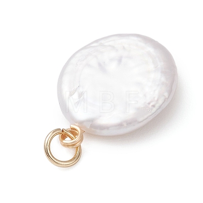 Natural Keshi Pearl Pendants PALLOY-JF04810-01-1