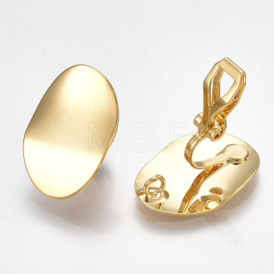 Brass Clip-on Earring Findings KK-T038-246G-1