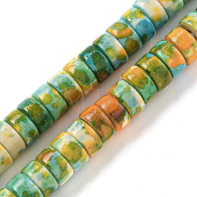 Baking Paint Synthetic Turquoise Beads Strands G-H060-02A-02-1