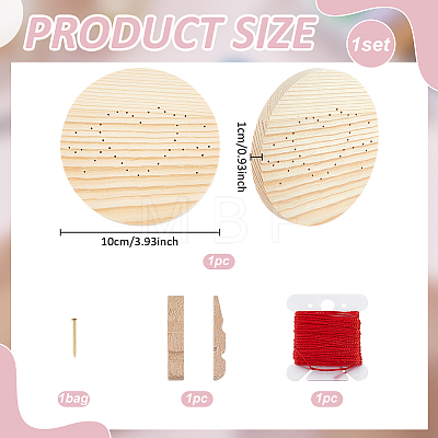 1Bag DIY String Art Kits DJEW-WR0001-22B-1