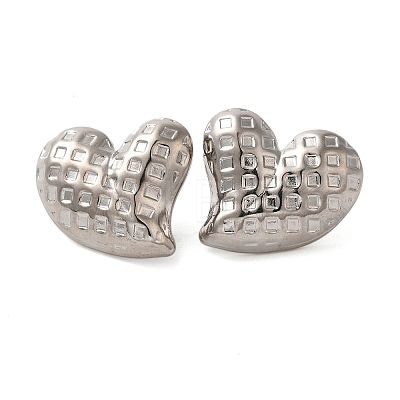304 Stainless Steel Stud Earrings for Women EJEW-U019-01P-01-1