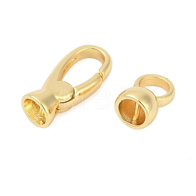 Brass Fold Over Clasps KK-U016-25G-1