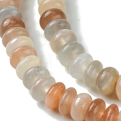 Natural Multi-Moonstone Beads Strands G-A092-F03-02-1