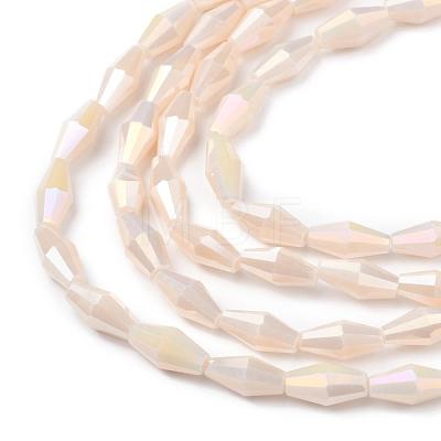 Opaque Glass Beads Strands GLAA-P001-04A-04-1