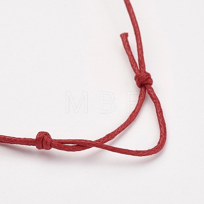 Waxed Cotton Cord Bracelets BJEW-JB02748-02-1