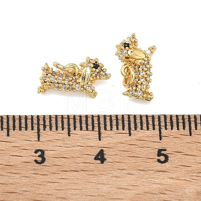 Brass Micro Pave Cubic Zirconia Pendants KK-A291-24A-G-1