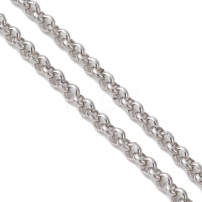 304 Stainless Steel Rolo Chain Slider Bracelet Making AJEW-JB01503-02-1