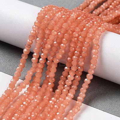 Baking Painted Imitation Jade Glass Bead Strands DGLA-A034-J10mm-A34-1