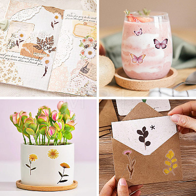 36Pcs 36 Styles PET Waterproof Stickers STIC-TAC0001-004-1