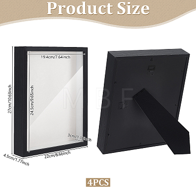 MDF Composite Wood Photo Frame Stand for Dried Flower DJEW-WH0028-057A-1