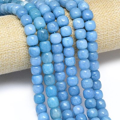 Natural Malaysia Jade Beads Strands G-B165-F10-10x10mm-1