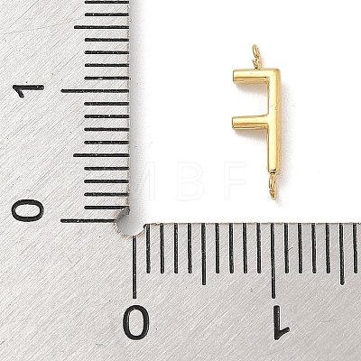 304 Stainless Steel Letter Connector Charms STAS-M108-01G-06-1