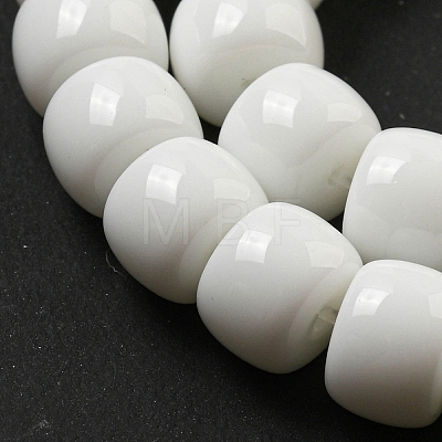 Opaque Glass Beads Strands X-GLAA-NH0002-B05-1