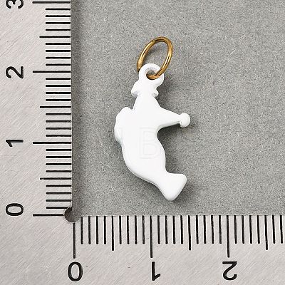 Printed 304 Stainless Steel Pendants SA-CBA59B8-04A-G-1