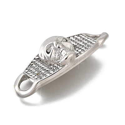 304 Stainless Steel Crystal Rhinestone Connector Charms STAS-M119-06D-AS-1