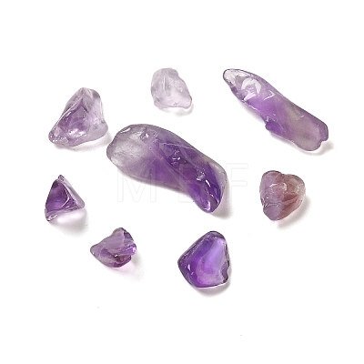 Natural Amethyst Chip Beads G-Q193-02A-1