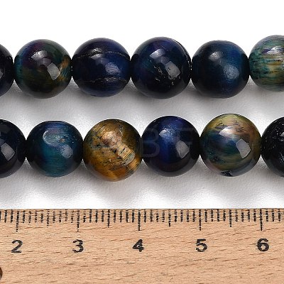 Natural Tiger Eye Beads Strands G-B133-A02-10mm-09-1