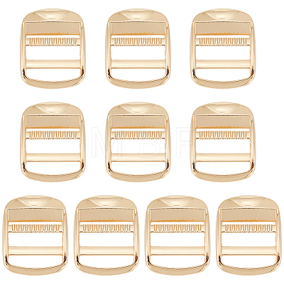 10Pcs Rectangle Alloy Buckles FIND-CY0002-23LG-1