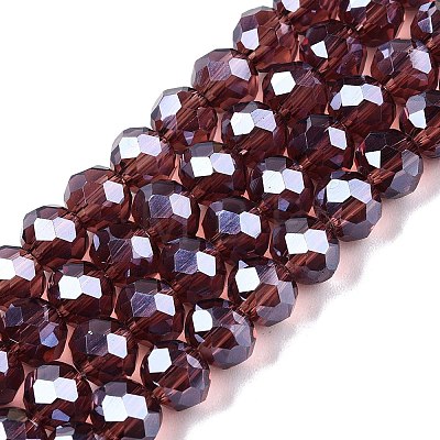 Electroplate Glass Beads Strands EGLA-A044-T6mm-A13-1