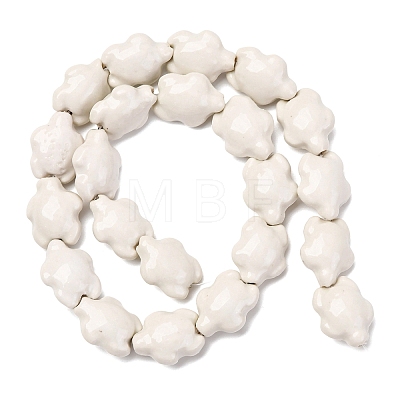 Handmade Porcelain Beads Strands LAMP-G140-02D-1