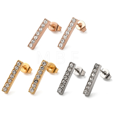 PVD Vacuum Plating 304 Stainless Steel Stud Earring EJEW-C099-08-1