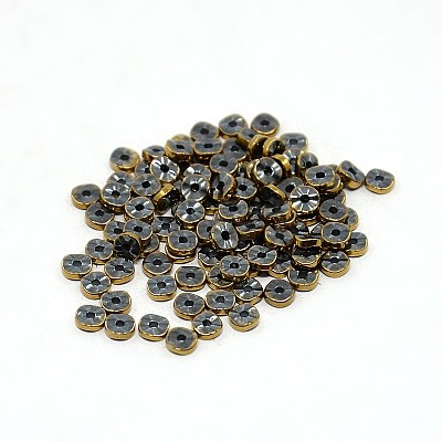 Electroplate Non-magnetic Synthetic Hematite Beads Strands G-J216A-M-1