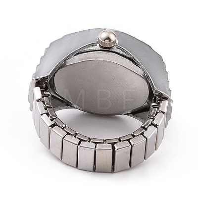 201 Stainless Steel Stretch Watchband Finger Ring Watches WACH-G018-03P-01-1
