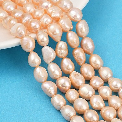 Natural Cultured Freshwater Pearl Beads Strands PEAR-P064-20K-04C-01-1