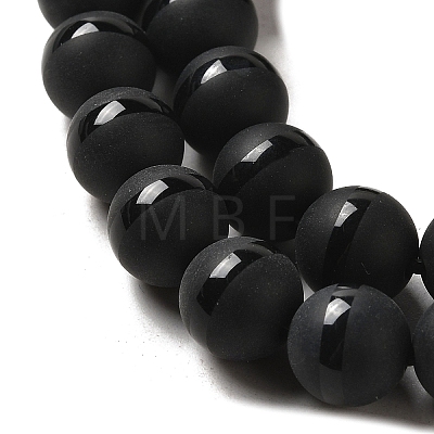 Dyed Natural Agate Round Bead Strands G-J271-10-8mm-1