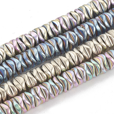 Electroplate Non-magnetic Synthetic Hematite Beads Strands G-N0322-01-1