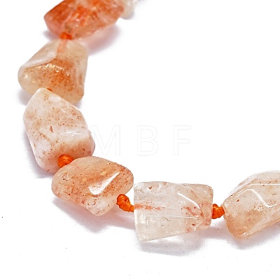 Natural Sunstone Beads Strands G-O170-124-1