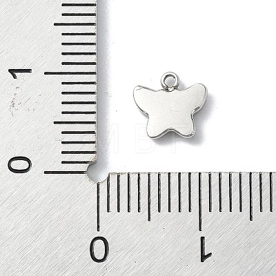 304 Stainless Steel Black Enamel Charms STAS-L022-439P-01-1