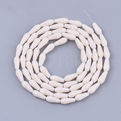 Opaque Solid Color Glass Beads Strands X-GLAA-T009-001F-1