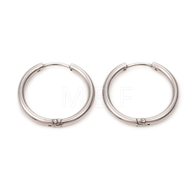 201 Stainless Steel Huggie Hoop Earrings EJEW-L250-01K-P-1