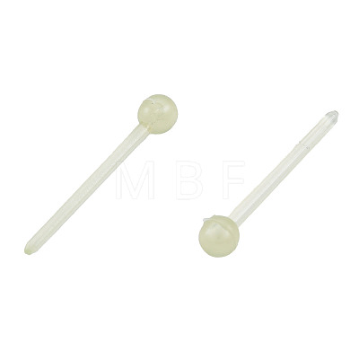 Plastic Tiny Ball Stud Earrings EJEW-N022-01D-1