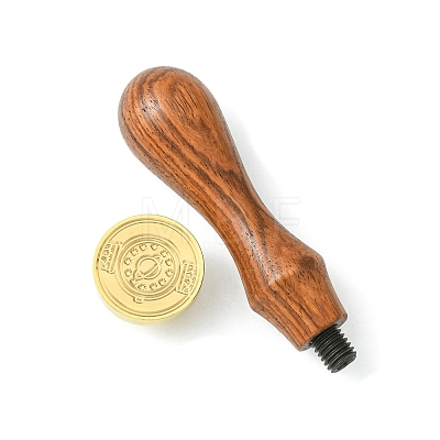 DIY Wood Wax Seal Stamp AJEW-WH0131-226-1