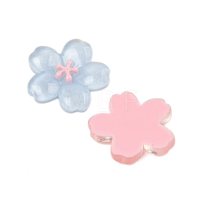 Sakura Series Opaque Resin Cabochons CRES-M037-19-1